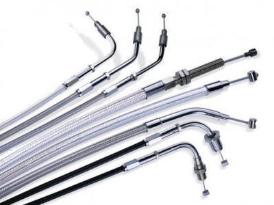Yamaha Stryker Barnett Stainless Steel Braided Cables and Galfer Brake lines