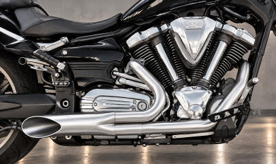 Yamaha Raider Roadster Exhaust CeramiKrome