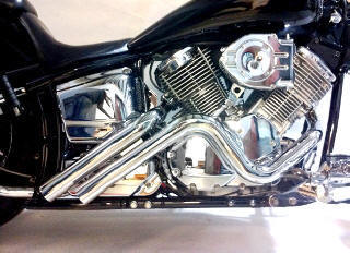 Yamaha V Star 1100 / Drag Star Curburner GP Chrome