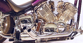 Yamaha V Star 1100 / Drag Star DragStar X-Treme Exhaust Chrome