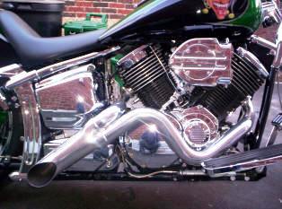 Yamaha V Star 1100 / Drag Star Thugstar Exhaust CeramiKrome