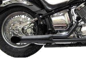 Yamaha v star 1100 / drag star 1100 Monster Pro Exhaust Turnout Black