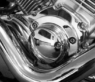 V Star 1100 Smooth Chrome Oil Filter Cover