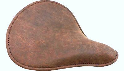 Yamaha Bolt Solo Seat Distressed Brown Leather Low 0806-0056