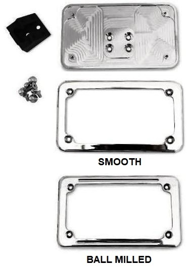 Yamaha Stratoliner | Roadliner Patrick Racing Ball Milled License Plate Frame & Mount 3071